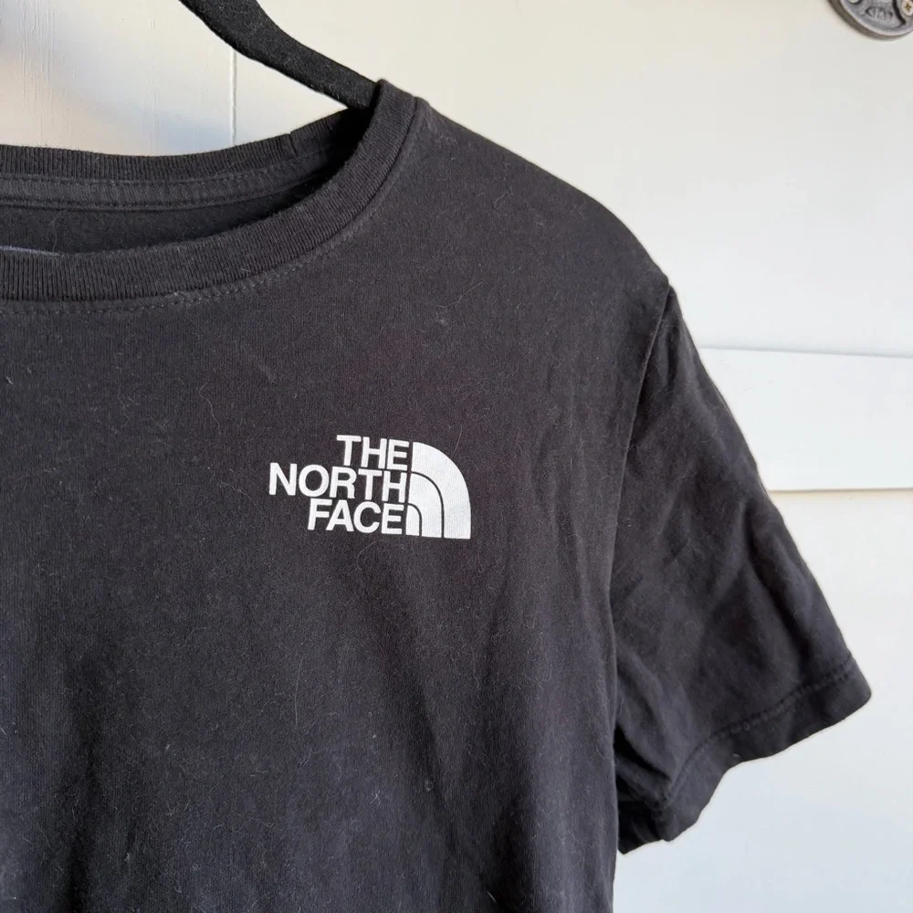 The North Face Black and White Logo Mountain Box T‑Shirt Sz S - Picture 3 of 5